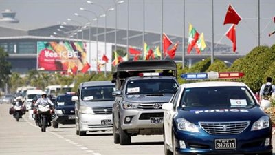 الرئيس الصيني يصل إلى ميانمار في زيارة تاريخية