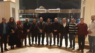 وصول الوفود المشاركة في حفل قرعة البطولة العربية للميني فوتبول