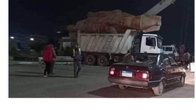 الملك الحائر.. حكاية نقل تمثال رمسيس الثاني على سيارة قمامة بالزقازيق