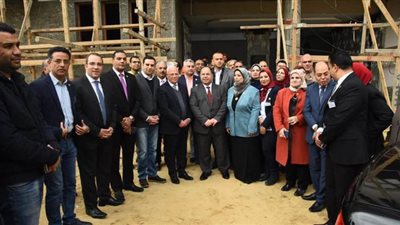 وزير المالية ومحافظ بورسعيد يتفقدان إنشاء مبنى المديرية المالية| صور