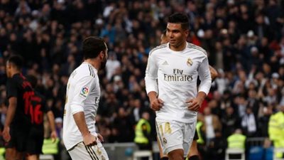 ريال مدريد يهزم إشبيلية بهدفي كاسيميرو