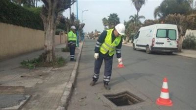 شركة مياه الجيزة: تركيب أغطية بالوعات ضد السرقة