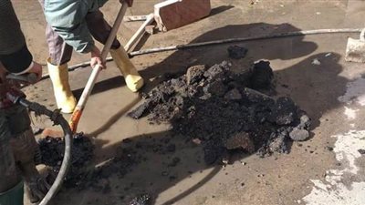 شلل مروري بالإسكندرية بسبب كسر ماسورة مياة