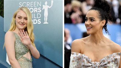 داكوتا فانينج وناتالي إيمانويل تصلان إلى حفل ممثلي الشاشة 