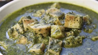 طريقة عمل القلقاس بالخضرة