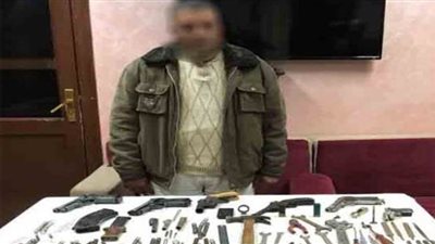 ضبط 20 طربة حشيش وورشة تصنيع أسلحة نارية