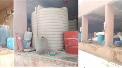 مصادرة 182 طن مطهرات ومنظفات مغشوشة داخل مصنع فى كرداسة