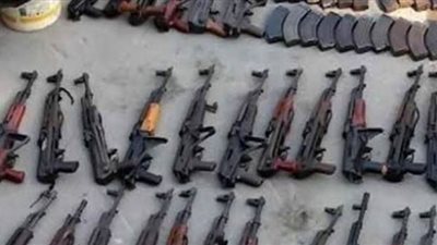 إرسال أسلحة نارية وذخيرة ضبطت بحوزة أشخاص لفحصها بالجيزة