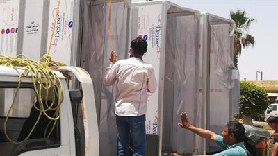 3 بوابات للتعقيم بمبنى ديوان محافظة شمال سيناء | صور