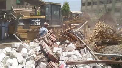 إزالة ٤٠٥ حالات تعد على أراضي الدولة في الدقهلية