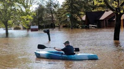 الفيضانات تضرب ولاية ميشيجان الأمريكية وتشرد الآلاف | فيديو