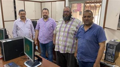 بدء التشغيل التجريبي لوحدة بيانات طلاب بنها التعليمية المميكنة| صور