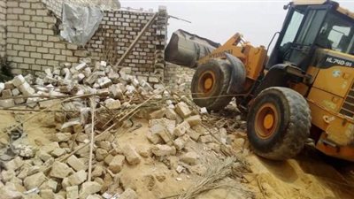 إزالة 53 حالة تعد على الأراضي الزراعية وأملاك الدولة بالمنيا