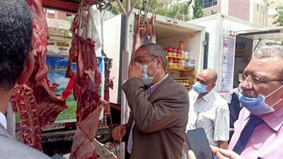 ضبط 165 كيلو لحوم مذبوحة خارج السلخانة بأسيوط