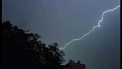 أمطار رعدية تضرب عدد من المناطق في الوادى الجديد