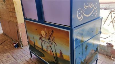 إنتاج الدفعة الثانية لصناديق القمامة من مخلفات الحملات الميكانيكية بأسيوط | صور