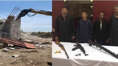 حملة أمنية تستهدف بنى رافع بأسيوط لضبط حائزى الأسلحة 