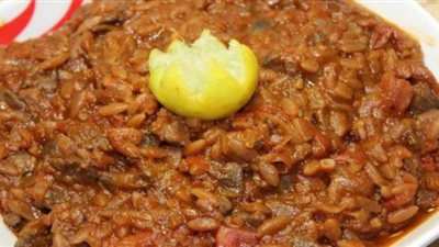 طريقة عمل طاجن لسان العصفور بالكبدة | فيديو