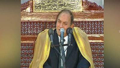 أحمد نعينع قارئًا لصلاة العيد ومدني مذيعًا