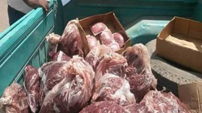 ضبط وإعدام 908 كيلو أغذية ولحوم غير صالحة للاستهلاك الآدمى بالمنوفية