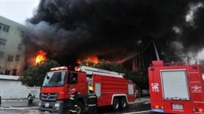 انتداب المعمل الجنائي لمعاينة حريق شب داخل مدرسة بدار السلام