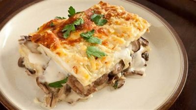 طريقة عمل المكرونة البشاميل بالدجاج