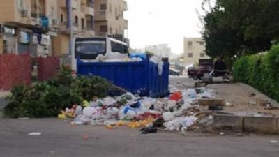 استغلال توقيت الحظر في أعمال النظافة والتطهير ورفع القمامة بمدينة ٦ أكتوبر