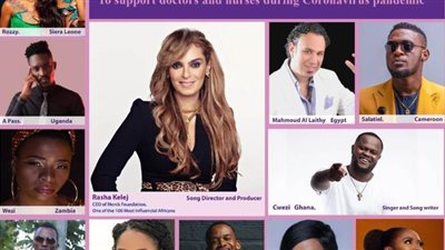 بمشاركة 11 فنانا.. رشا قلج تطلق أول أوبريت عالمى لدعم الجيش الأبيض