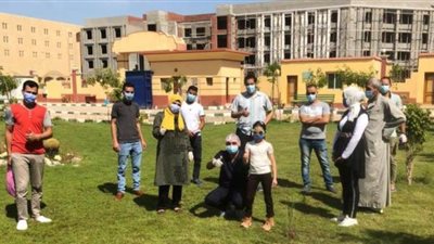 تعافي 14 مصابا بكورونا وخروجهم من عزل المدينة الجامعية ببني سويف