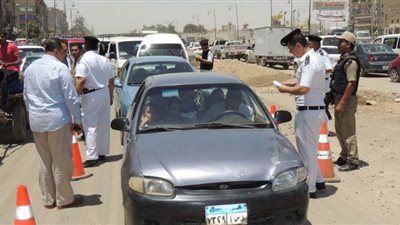 تحرير 13 مخالفة مرورية في حملة مكبرة بمدينة كوم حمادة بالبحيرة