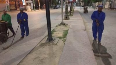 حملات لرفع المخلفات وأعمال النظافة والتطهير خلال عيد الفطر بالمنيا