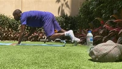 جيرالدو يواصل تدريباته المنفردة استعدادا لعودة النشاط