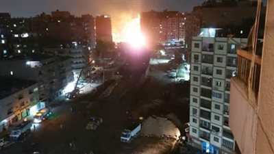 انفجار ماسورة غاز بجوار محطة مترو الحلمية