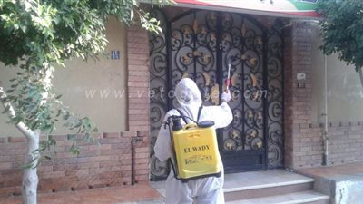 استمرار حملات تعقيم وتطهير بعض شوارع البحيرة | صور