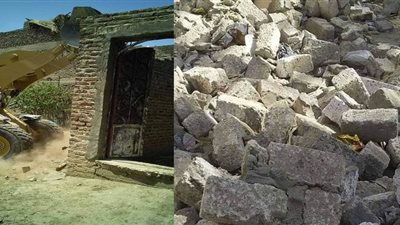 إزالة 13 حالة تعد على أراضي أملاك الدولة في قنا | صور