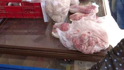 ضبط كميات من اللحوم والمجمدات غير صالحة للاستهلاك الآدمي بالوادي الجديد