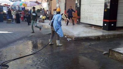 حملة مكبرة لتطهير وتعقيم شوارع الإسكندرية تجنبا لكورونا| صور