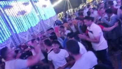 وعي الشعب.. إقامة حفل زفاف يحضره المئات بالمنوفية | صور