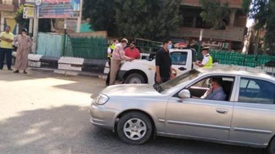 توقيع غرامات على 121 سائقا بالشرقية لعدم الالتزام بارتداء الكمامة| صور