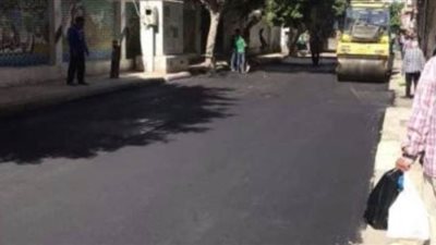 جهاز الفيوم الجديدة: إعادى رصف الطرق المتهالكة في الأحياء