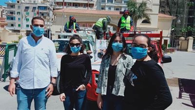 التزام المواطنين بالإسكندرية بارتداء الكمامات | صور