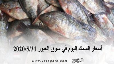 أسعار السمك اليوم في سوق العبور 2020/5/31