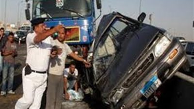 إصابة أمين شرطة و4 مجندين في انقلاب سيارة بطنطا