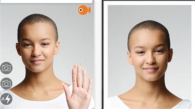 التقط الصور والفيديوهات من خلال حركة اليد مع 