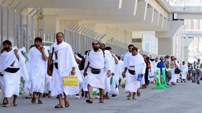 مغادرة الفوج الثانى لحجاج البر لميناء نويبع