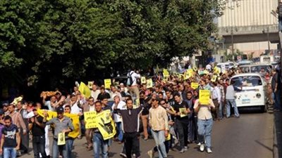 قوات الأمن تفض مسيرة لأنصار جماعة الإخوان بكفر الدوار