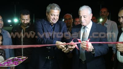 بالصور..عبد العزيز وفودة يفتتحان ملعبي الإسكواش بنادي شرم الشيخ