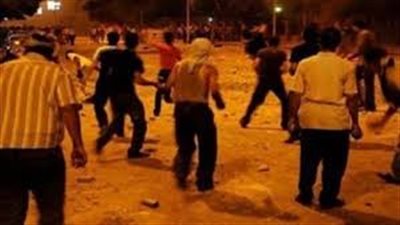 اشتباكات بين أهالي أحمد ماهر وأنصار الإرهابية بـ