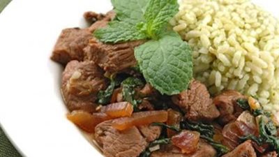 طبق الأرز باللحم مع الشيف خلود