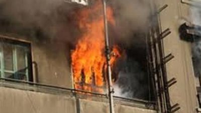 إصابة شخصين في حريق هائل بسوهاج